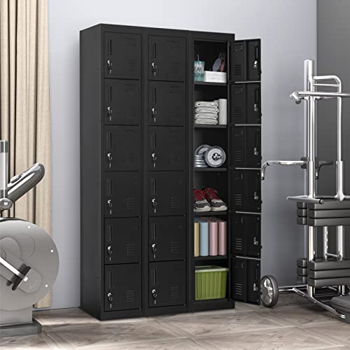 Greenvelly Metal Locker for Office Storage Locker Employees Locker for School Gym Lockers Corridor Locker 6 Tier 6 Door