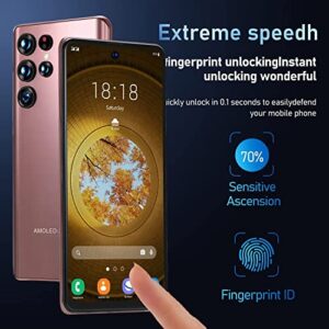 SANSHREUNI G23 + 5G Ultra Cell Phone - Factory Unlocked Android Smartphone, 128GB Storage, 100MP Camera - Long Battery Life - S Pen - US Version - 2023(Rose Gold)