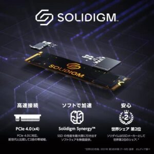 Solidime Solidigm Internal SSD P44 Pro Read Speed: 7 GB/s (Max), High Speed NVMe PS5 Support, 2TB/ (SSDPFKKW020X7X1 /A)