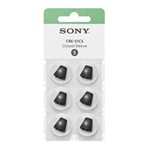 Sony OTC Hearing Aid Closed Sleeve for CRE-E10 Small CRE-S1CS,Black