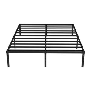 Hafenpo 14 Inch Full Bed Frame - Durable Platform Bed Frame Non-Slip Metal Bed Frame No Box Spring Needed Heavy Duty Full Size Bed Frame Easy Assembly Strong Bearing Capacity