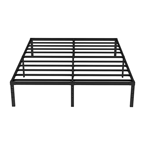 Hafenpo 14 Inch Full Bed Frame - Durable Platform Bed Frame Non-Slip Metal Bed Frame No Box Spring Needed Heavy Duty Full Size Bed Frame Easy Assembly Strong Bearing Capacity