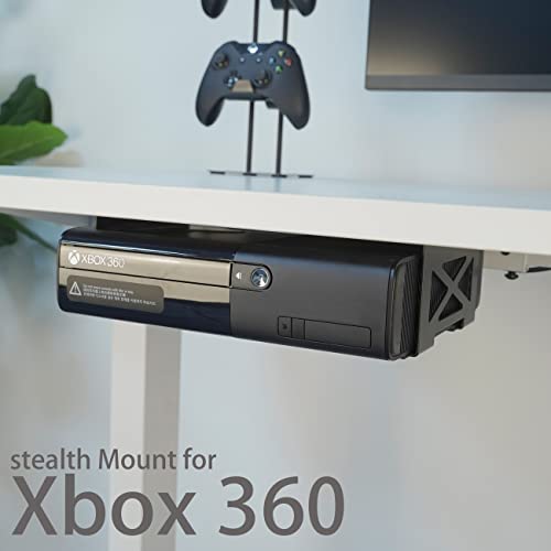 Monzlteck Universal Under Desk storage Mount for Xbox Series S, Xbox One S/X,Xbox 360,PS4 Slim/pro,Desktop Mini PC Holder