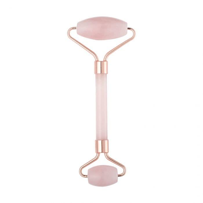 ASRA Crystal Rose Quartz Natural Jade Roller for Face - Aging Wrinkles, Puffiness Facial Skin Massager Treatment Therapy - Premium Jade Stone