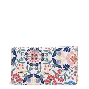 vera bradley women's cotton checkbook cover, enchanted mandala - recycled cotton, one size