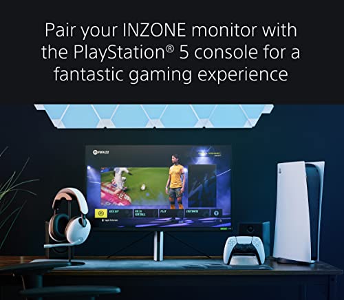 Sony 27” INZONE M9 4K HDR 144Hz Gaming Monitor & INZONE H9 Wireless Noise Canceling Gaming Headset, Over-Ear Headphones with 360 Spatial Sound, WH-G900N