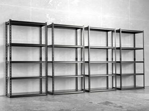 zikebtuy garage storage shelves, adjustable 5-tier metal heavy duty shelving, utility storage rack for garage organization warehouse basement shelf rack, 35.8" w x 16.2" d x 72" h, 4 pack