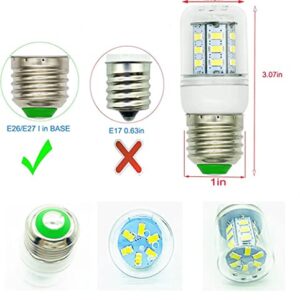 Sigely KEI D34L Refrigerator Bulb Replacement for Frigidaire 5304511738 LED Refrigerator Light Bulb Replace PS12364857 AP6278388 4584444 (110V-240V 3.5W White Light) 2 Pack