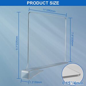 OMGelic Acrylic Shelf Dividers for Closet Organization 6PCS Closet Shelf Divider Closet Dividers for Shelves Shelf Organizer for Closet Shelf Organizer for Wood Closet Separator Clear