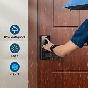 Wi-Fi Smart Lock, Fingerprint Keyless Entry Door Lock with Handle, Smart Lock for Front Door Anti-Peeping, Electronic Digital Keypad Door Lock Works with Alexa, Remotely Control (G2 Gateway Included)