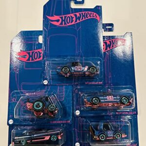 Hot Wheels 2022 - Pearl & Chrome Series 2 - Set of 5 - with Out Chase - Skyline 2000 GT-R, Fairlady Z, Baja Bug, 53 Chevy, Manga Tuner - Ships Bubble Wrapped in a Box