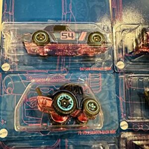 Hot Wheels 2022 - Pearl & Chrome Series 2 - Set of 5 - with Out Chase - Skyline 2000 GT-R, Fairlady Z, Baja Bug, 53 Chevy, Manga Tuner - Ships Bubble Wrapped in a Box