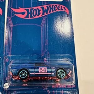 Hot Wheels 2022 - Pearl & Chrome Series 2 - Set of 5 - with Out Chase - Skyline 2000 GT-R, Fairlady Z, Baja Bug, 53 Chevy, Manga Tuner - Ships Bubble Wrapped in a Box