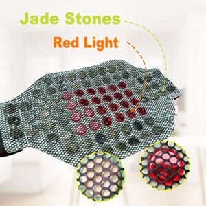 Red Light Heating Pad for Back Pain, Cramps Relief with Strap, Jade Stone Heating Pad for Back Pain Relief, 14"*24" Large Photon Heated Back Wrap for Lower Back Pain Relief with 12 Heating Setting