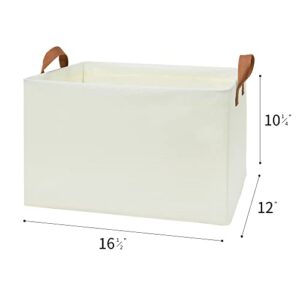 GRANNY SAYS Bundle of 2-Pack Fabric Storage Bins & 2-Pack Rectangle Storage Bins with Metal Frame