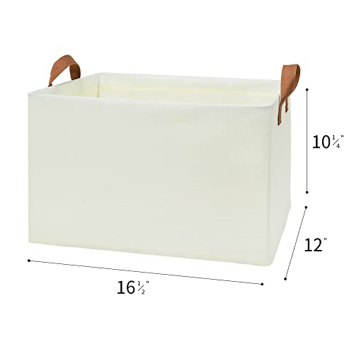 GRANNY SAYS Bundle of 2-Pack Fabric Storage Bins & 2-Pack Rectangle Storage Bins with Metal Frame