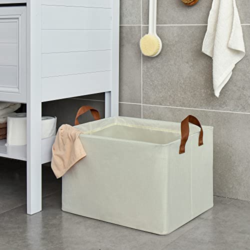 GRANNY SAYS Bundle of 2-Pack Fabric Storage Bins & 2-Pack Rectangle Storage Bins with Metal Frame