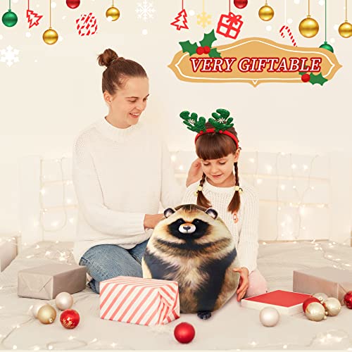 Cute Raccoon Plush Pillow - 12" Soft Stuffed Animal Toy for Kids & Gifts