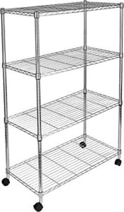 infinipower storag shelf unit heavy duty adjustable, 35.43" d x 17.72" w x 65.35" h, 4 tier