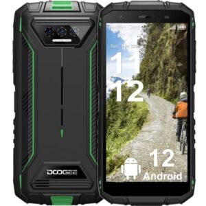 doogee rugged phones unlocked 2023, s41, 4g dual sim rugged phone android 12, 6300mah battery, 5.5" hd screen rugged phone, 6gb+16gb sd 1tb, ip68 waterproof outdoor military grade android phone, gps