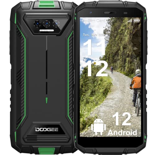 DOOGEE Rugged Phones Unlocked 2023, S41, 4G Dual Sim Rugged Phone Android 12, 6300mAh Battery, 5.5" HD Screen Rugged Phone, 6GB+16GB SD 1TB, IP68 Waterproof Outdoor Military Grade Android Phone, GPS