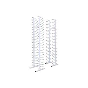 Freestanding 30-Door Dry Rack & Rotating Spray Stand