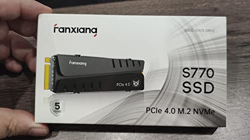 fanxiang S770 2TB PCIe 4.0 NVMe SSD M.2 2280 Internal Solid State Drive, Configure DRAM Cache, with Heatsink, Up to 7300MB/s, Perfectly Compatible with PS5