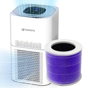 hepa air purifiers for home large room, cadr 300+ m³/h 1290sqft, with extra h13 true hepa air filter for allergies pets dander