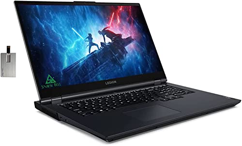 Lenovo 2022 Legion 5 15.6" 120Hz Gaming Laptop, AMD Ryzen 5 5600H, 32GB RAM, 512GB PCIe SSD, NVIDIA GeForce RTX 3050Ti, Backlit Keyboard, Phantom Blue, Windows 11, 32GB SnowBell USB Card