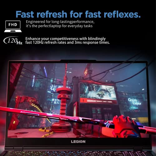 Lenovo 2022 Legion 5 15.6" 120Hz Gaming Laptop, AMD Ryzen 5 5600H, 32GB RAM, 512GB PCIe SSD, NVIDIA GeForce RTX 3050Ti, Backlit Keyboard, Phantom Blue, Windows 11, 32GB SnowBell USB Card