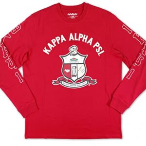 Kappa Alpha Psi M2 Long Sleeve Tee [5XL] Crimson Red