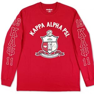 Kappa Alpha Psi M2 Long Sleeve Tee [5XL] Crimson Red