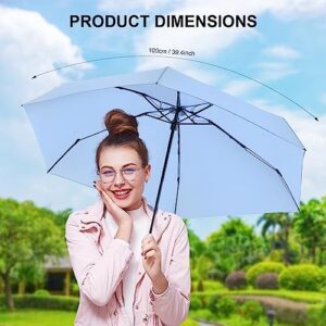 LEAGERA Compact Travel Umbrella with Case - Mini Umbrella for Purse, Small Lightweight &Tiny Design Perfect for Parasol Outdoor Sun&Rain Umbrellas