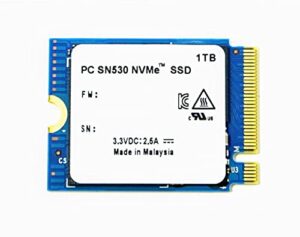 xpc technologies 1tb m.2 2230 nvme pcie ssd gen 3.0x4 single-sided drive, replacement for pc sn530 2230 (upgrade for steam deck, surface pro 7+, 8, 9, surface laptop 4, 5)