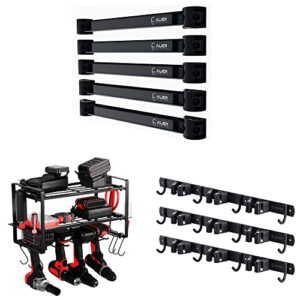 the cosmic tool organizers and storage rack system – magnetic tool holder 5 pack, mop and broom holder 3 pack and power tool organizer to take care of your garage organization needs