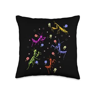 praying mantis lover insect future entomologist insect collecting bug catching praying mantis entomology throw pillow, 16x16, multicolor