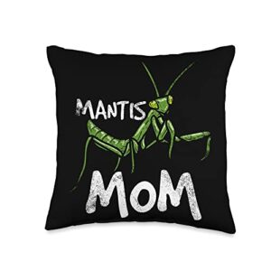 praying mantis lover insect future entomologist mantis mom best bug catcher ever future entomologist throw pillow, 16x16, multicolor