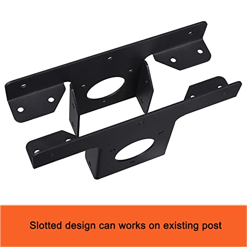 Wpbhk 2Pcs Heavy Duty Pergola Corner Brackets Extension 3-Way T Brackets for 4x4 (Actual Size:3.5X3.5) Post Bracket Pergola Gazebo Kit (2)