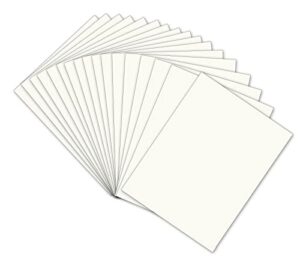 white cardstock smooth card stock paper 8.25x11.5 inch 250gsm / 92lb ivory white cardboard paper for painting, card making and craft projects blank craft paper