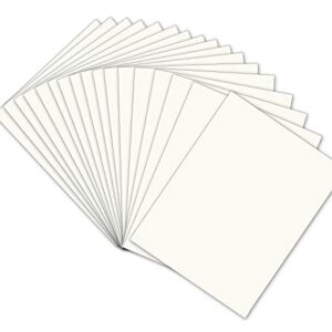 White Cardstock Smooth Card Stock Paper 8.25x11.5 inch 250gsm / 92lb Ivory White Cardboard Paper for Painting, Card Making and Craft Projects Blank Craft Paper