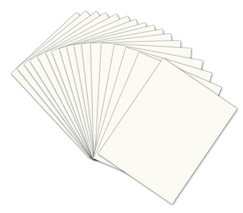 White Cardstock Smooth Card Stock Paper 8.25x11.5 inch 250gsm / 92lb Ivory White Cardboard Paper for Painting, Card Making and Craft Projects Blank Craft Paper