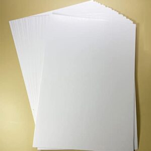 White Cardstock Smooth Card Stock Paper 8.25x11.5 inch 250gsm / 92lb Ivory White Cardboard Paper for Painting, Card Making and Craft Projects Blank Craft Paper