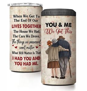 valentines day gifts for her, him - valentines day gifts for wife, husband - anniversary, birthday gifts for her, him, wife, husband - wife gifts, husband gifts, romantic gifts for her can cooler 16oz