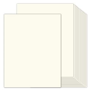 24 sheets cream cardstock 8.5 x 11 off white paper, goefun ivory card stock printer paper for cards making, office printing, paper crafting