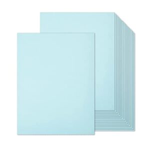 24 sheets light blue cardstock 8.5 x 11 pastel paper, goefun 80lb card stock printer paper for invitations, menus, crafts, diy cards