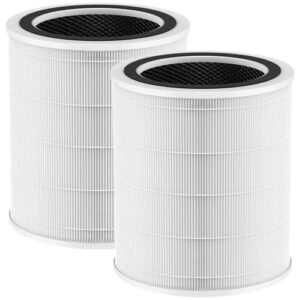 core 400s replacement filter compatible with levoit air purifier, 3-in-1 true hepa core 400s filter replacement compared to part# core 400s-rf (2 pack)