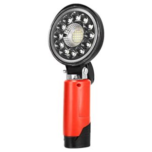 lousdzoke cordless led work light for milwaukee m12 10.8v-12v li-ion battery, 27w 6000lm outdoor jobsite floodlight handheld flashlight with pivoting head