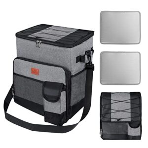 cooler bag 60 cans large size collapsible cooler insulated soft cooler portable cooler bag large lunch cooler for picnic, beach, work, trip camping hiking bbq summer beach travel outdoor activities