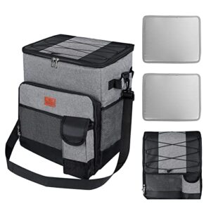 Cooler Bag 60 cans Large Size Collapsible Cooler Insulated Soft Cooler Portable Cooler Bag Large Lunch Cooler for Picnic, Beach, Work, Trip Camping Hiking BBQ Summer Beach Travel Outdoor Activities