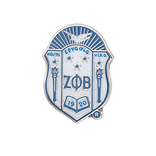 Zeta Phi Beta Lapel Pin Enamel Sorority Greek Letter Formal Wear Blazer Jacket (Lapel Pin - Design I)